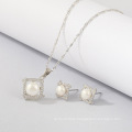 Necklace Ring Earring 2-piece Girls Wedding Jewelry Set